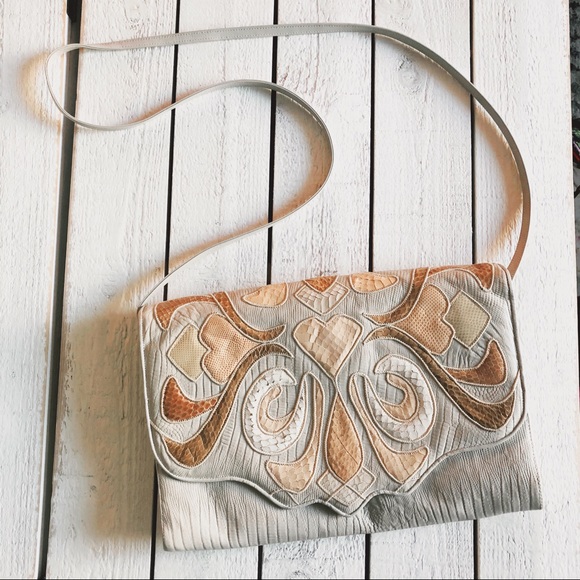 Sharif Handbags - Sharif 80s Vintage Clutch Crossbody Bag